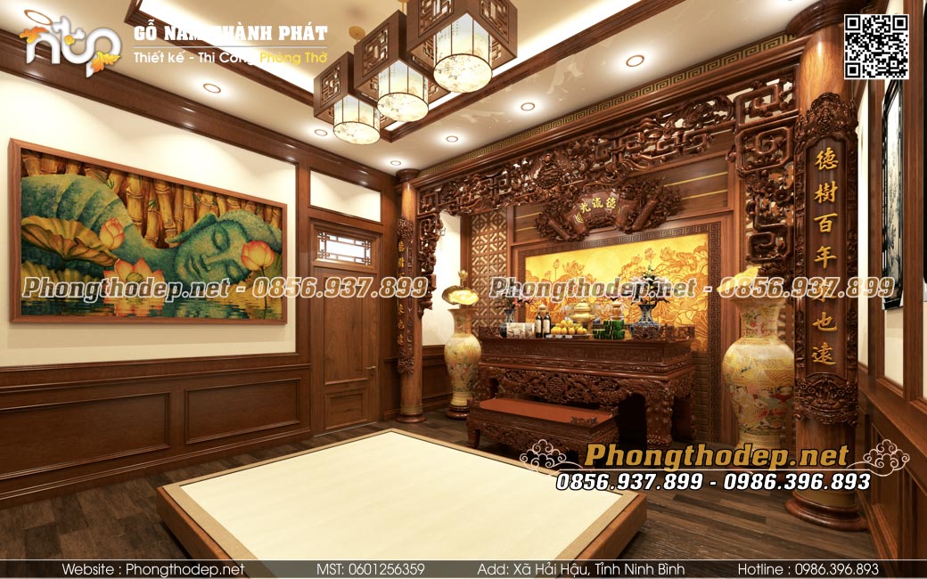 Trang trí phòng thờ gia tiên trong nhà